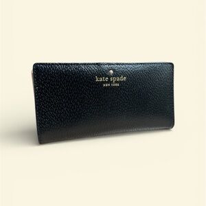 Kate Spade Black Textured Wallet